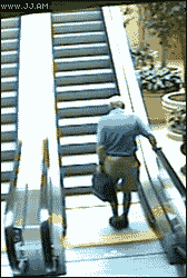 Escalator Fail Pictures, Images and Photos