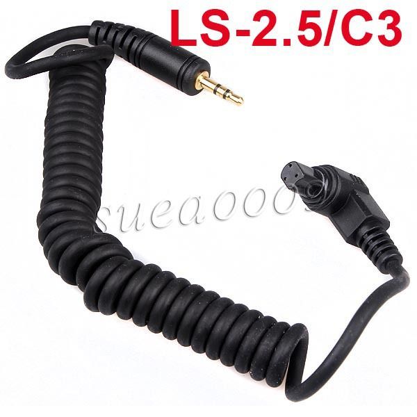 LS 2 5 C3 Shutter Release Cord Cable F YONGNUO RF 603 C3 Canon 5D 7D