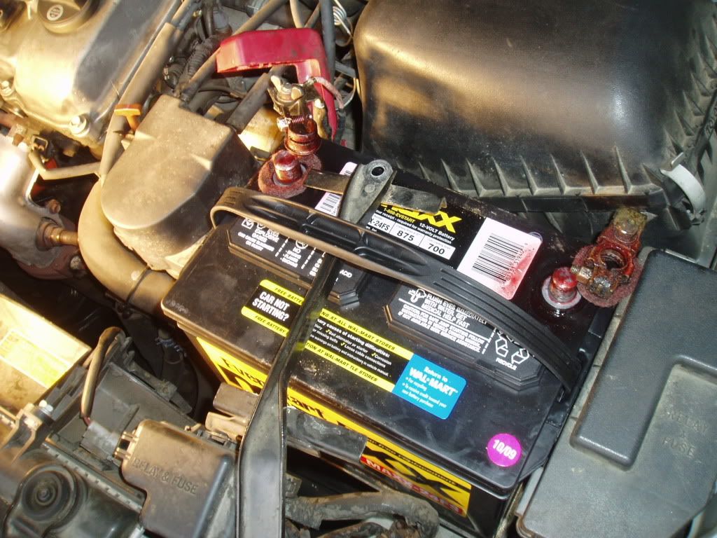 replacing positive battery cable toyota camry #1