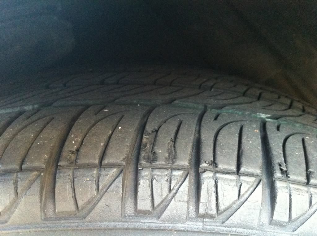 unusual wear on toyota camry tires #2