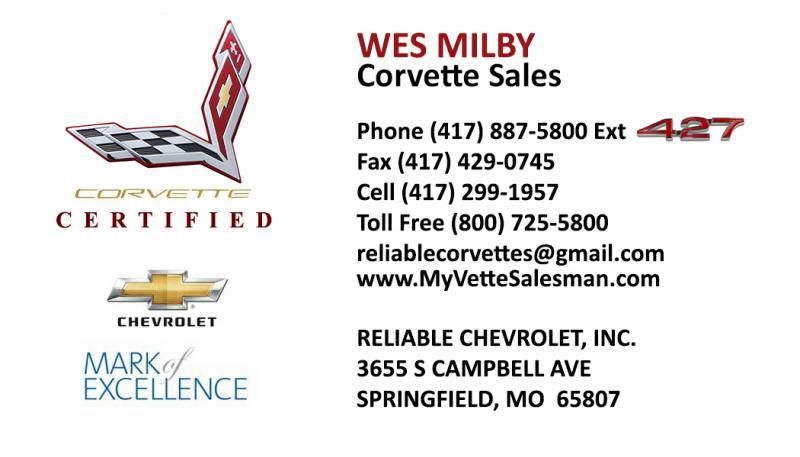 Reliable Chevrolet\u002639;s Available Inventory  Call Wes Milby 