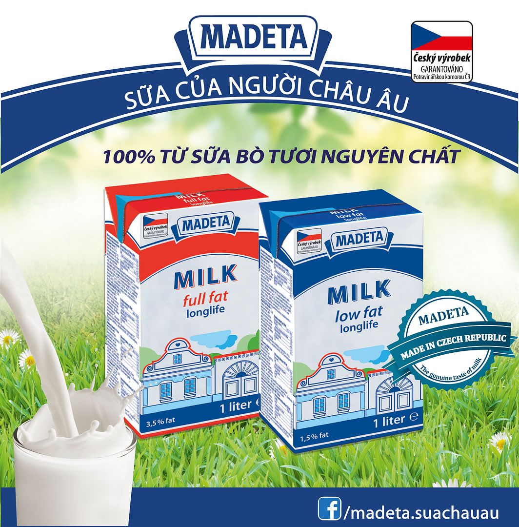 Sữa tươi Madeta nhập khẩu CH Séc đã có mặt tại Việt Nam - Ảnh 1 Sữa tươi Madeta nhập khẩu CH Séc đã có mặt tại Việt Nam - Ảnh 1