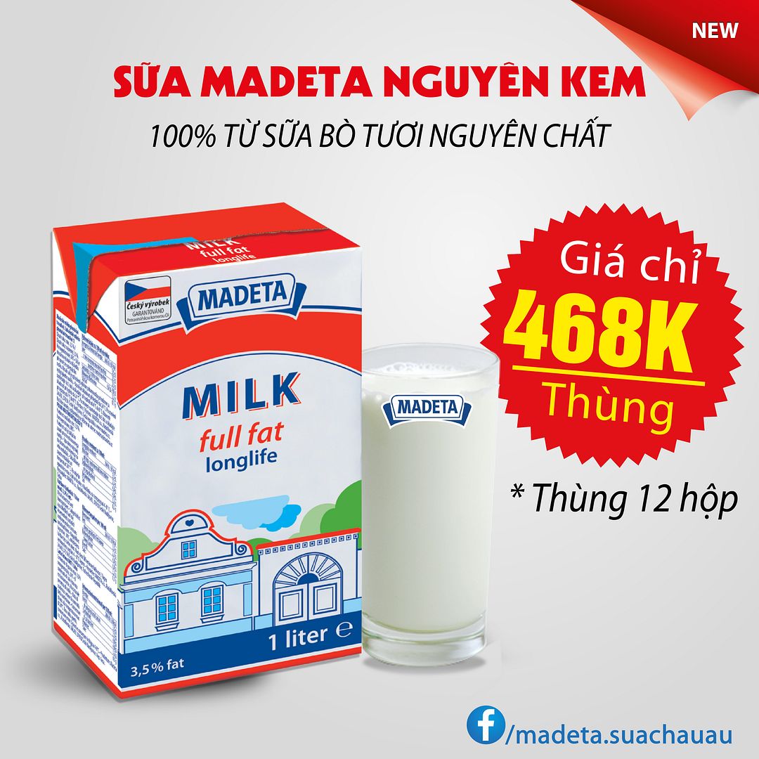 Sữa tươi Madeta nhập khẩu CH Séc đã có mặt tại Việt Nam - Ảnh 2 Sữa tươi Madeta nhập khẩu CH Séc đã có mặt tại Việt Nam - Ảnh 2