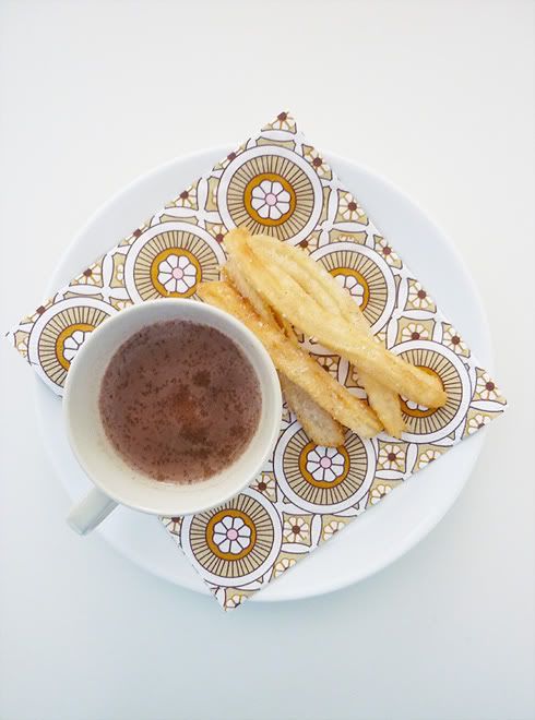 Churros con chocolate
