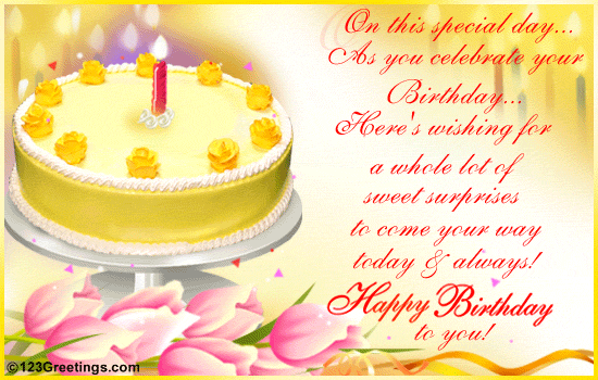 happy birthday wish. Subject - Re: Advance Birthday Wishes Ritu.Happy Birthday
