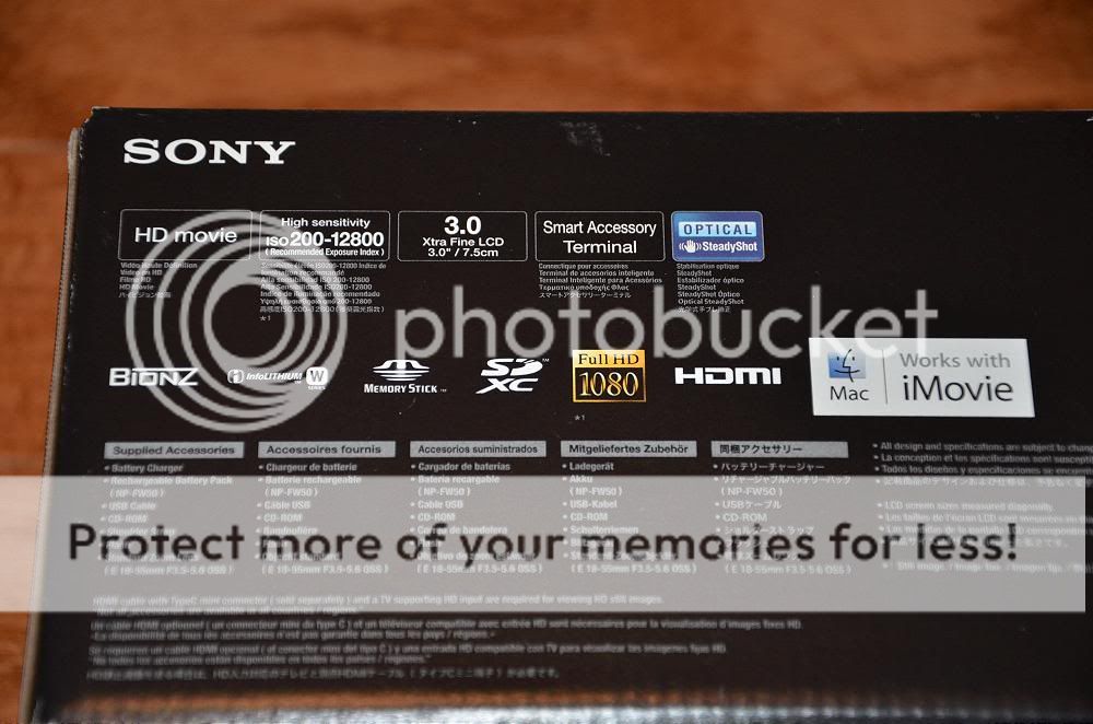 New Sony Alpha NEX 3 Silver SLR Camera+18 55mm Lens 027242797628 
