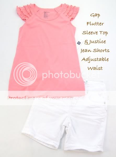 GIRLS SIZE 10 JUSTICE GAP NEW NWT LOT CLOTHES SHORT SHIRT SPRING 