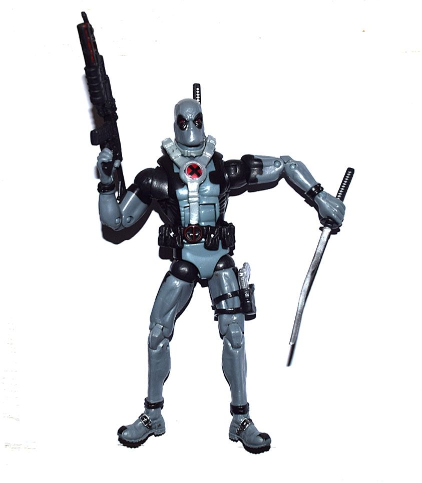 Marvel Legends Comic Super Hero X Force Deadpool Gray Suit Action Figure UK