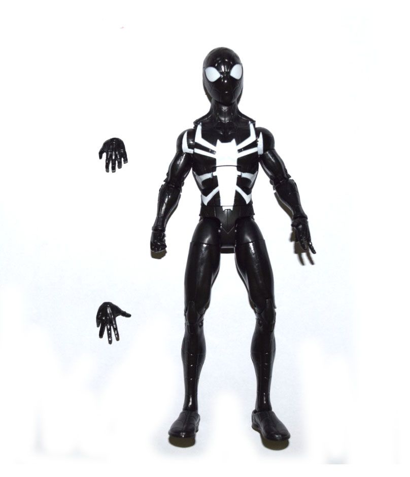 black spiderman figure