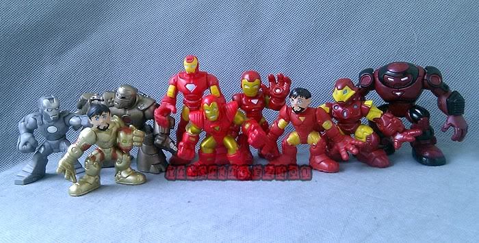 Marvel Comic Super Hero Squad Lot Iron Man Loose Figure Set B  