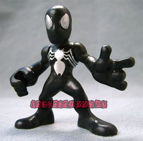 Marvel Comic Super Hero Squad Black Spiderman Loose Figure