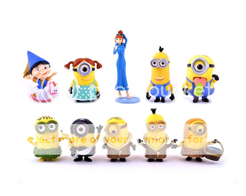 Lot of 10 Despicable Me 2 Minion Lucy Wilde Agnes Pirate Loose Action ...