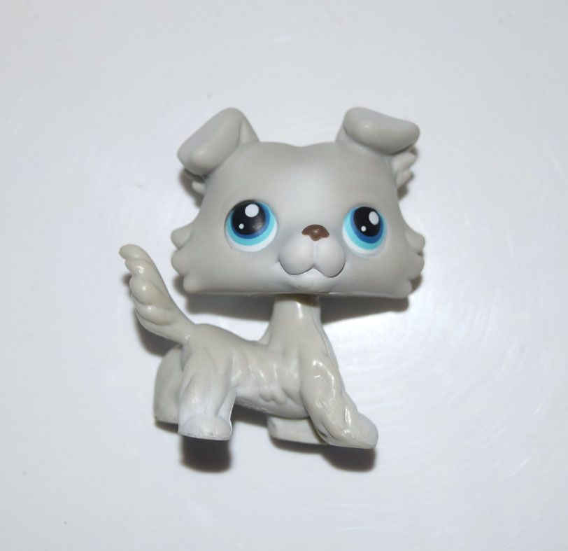 Littlest Pet Shop Animal Chocolate Brown White Puppy Collie Dog Figure Child Toy Sumo Ci - details about roblox mix and match days of knight 4 figure pack pretend game play kid toy fun